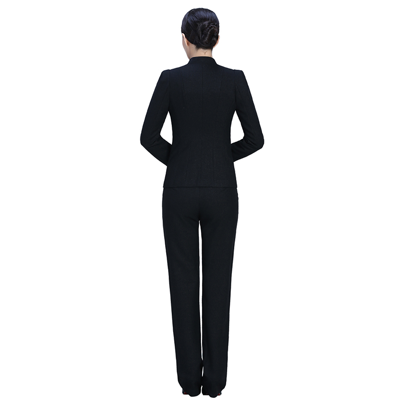 黑色立领时尚时尚职业套装FX18
